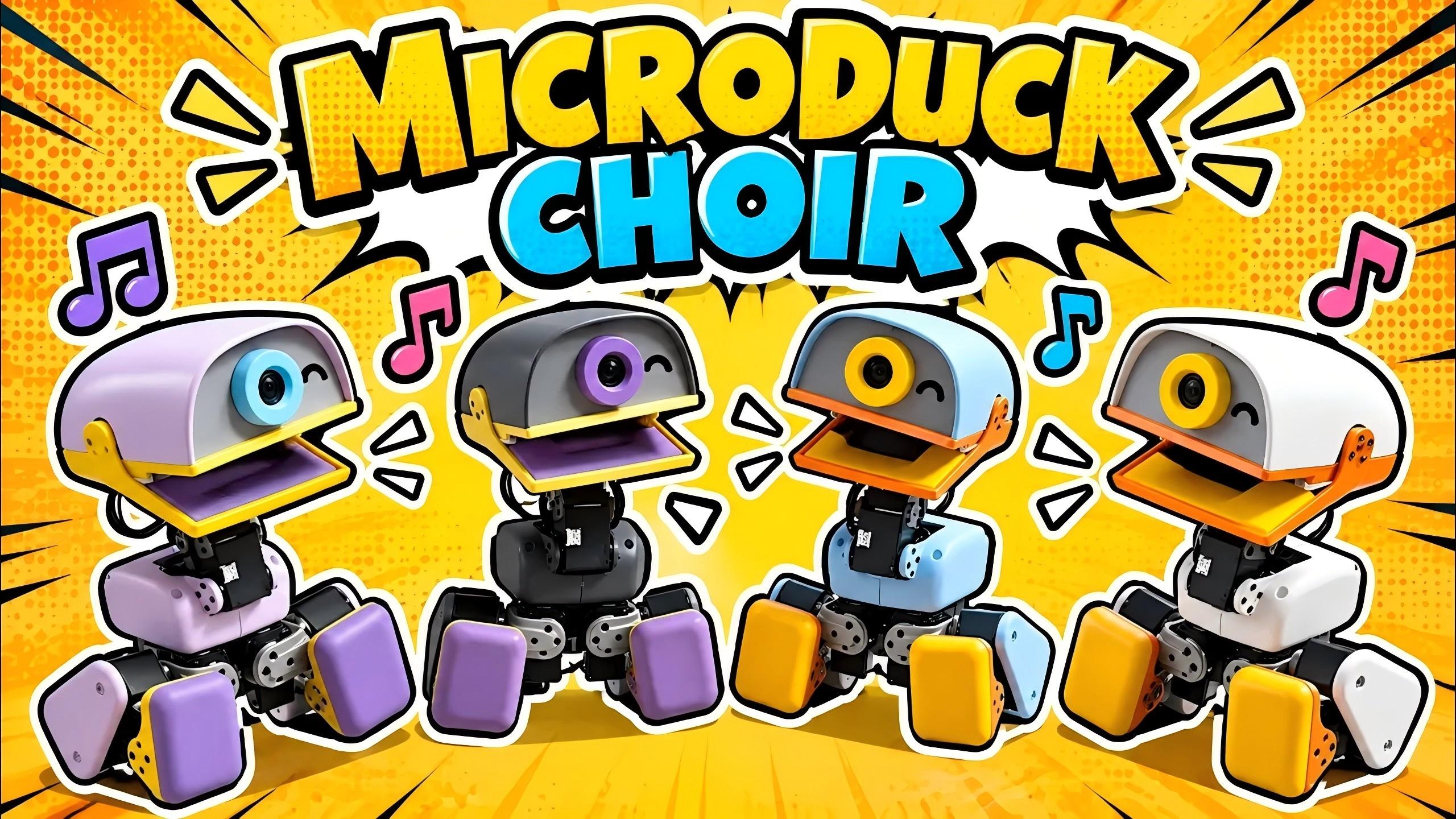 <b>四只Microduck微型小鸭在一起唱歌</b>